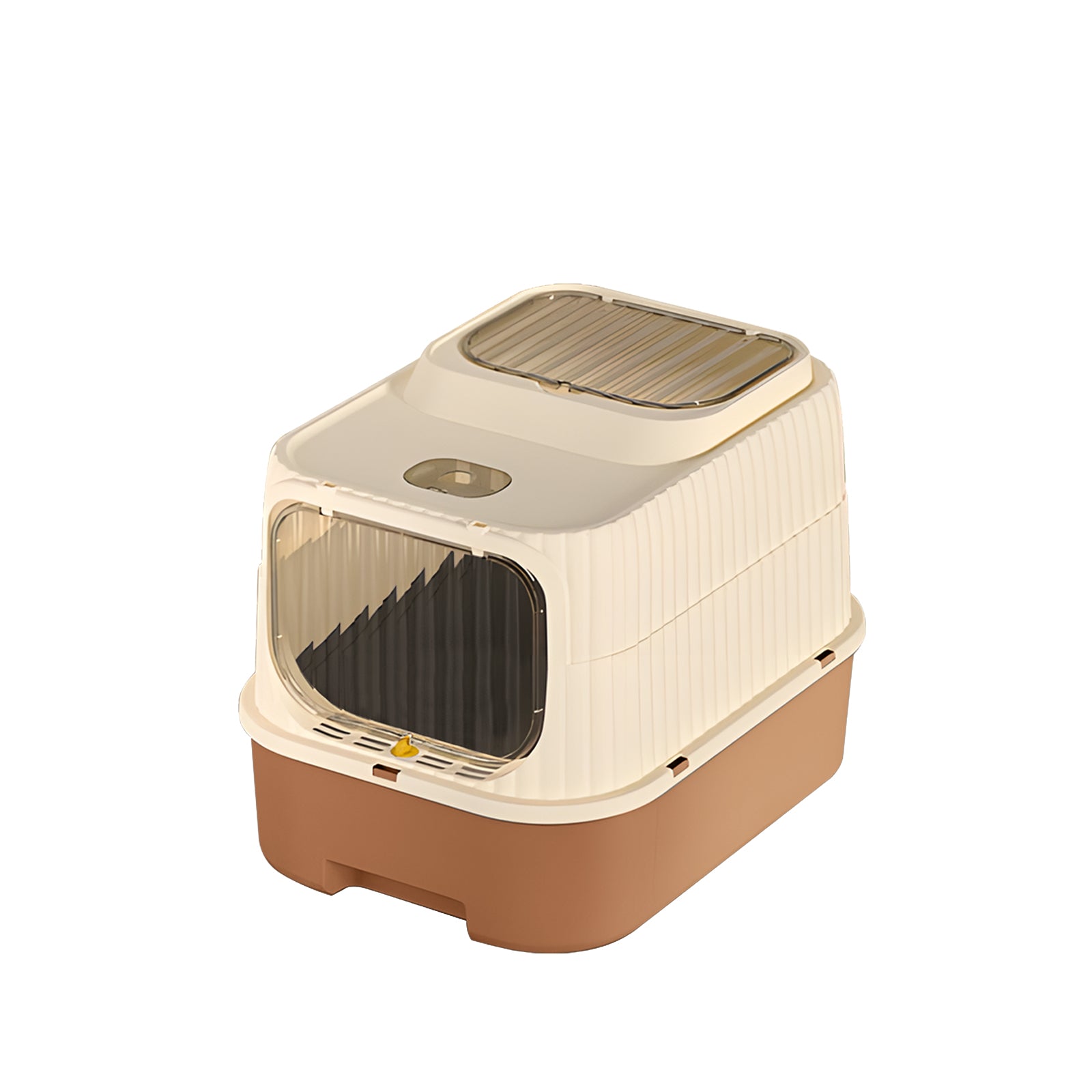 Cruiser Style Cat Litter Box | Sci-Fi Hooded Litter Pan, 5 Colors – orange
