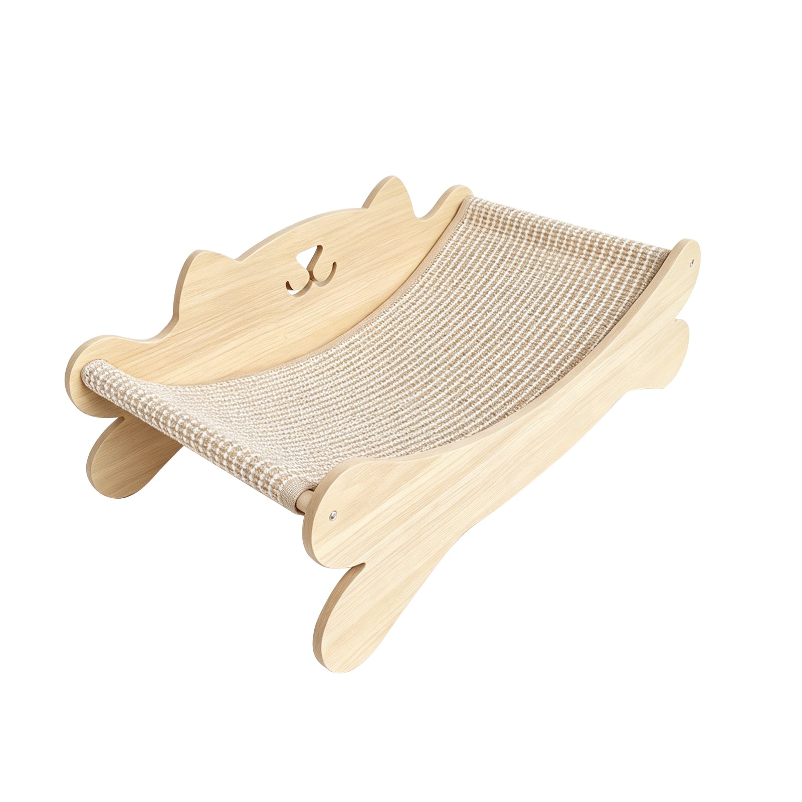 Cat-Shaped Wooden Cat Bed with Sisal Scratching Posts | 2-in-1 Cat House – gallery 4
