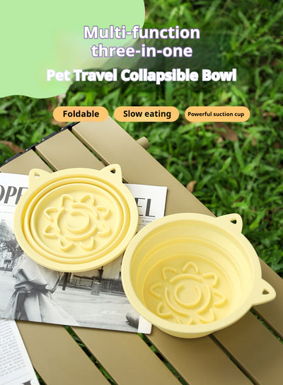 Mile High Life collapsible silicone pet travel bowl, foldable for dogs and cats — view 44