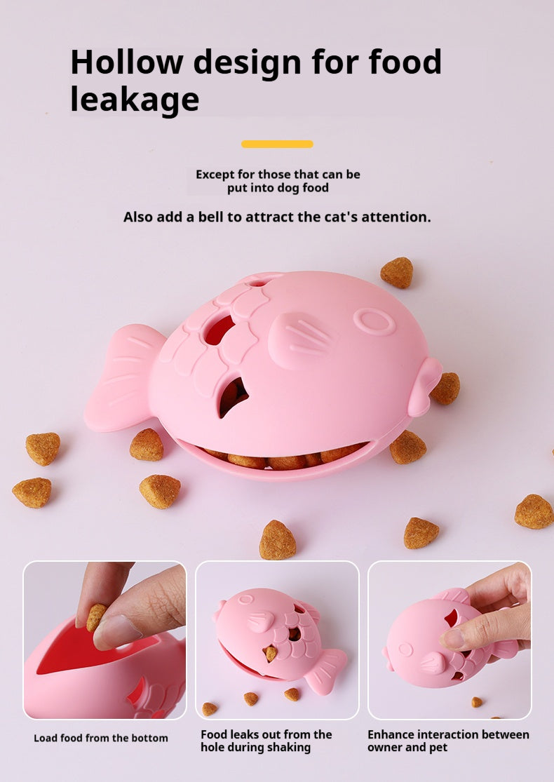 Mile High Life fish-shaped silicone slow feeder bowl for dogs and cats — view 10