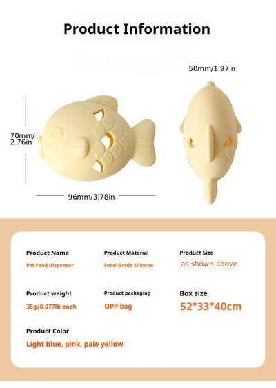 Mile High Life fish-shaped silicone slow feeder bowl for dogs and cats — view 23