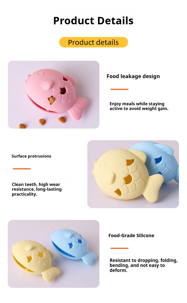 Mile High Life fish-shaped silicone slow feeder bowl for dogs and cats — view 36