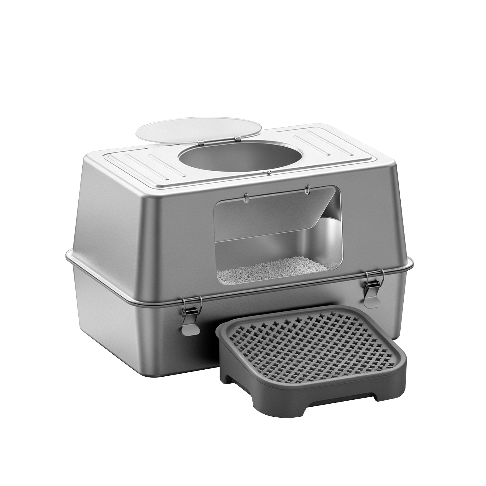 K1 Full Stainless Steel Cat Litter Box | Heavy-Duty Odor-Proof Pan – gallery 5