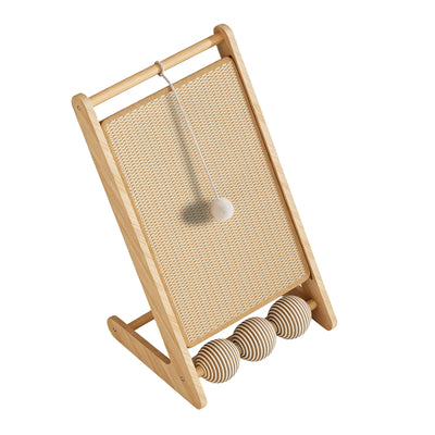 L-Shape Sisal Cat Scratcher with Interactive Ball Track – gallery 8