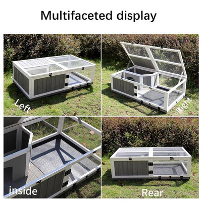 Mile High Life wooden turtle and tortoise habitat with water area — view 2