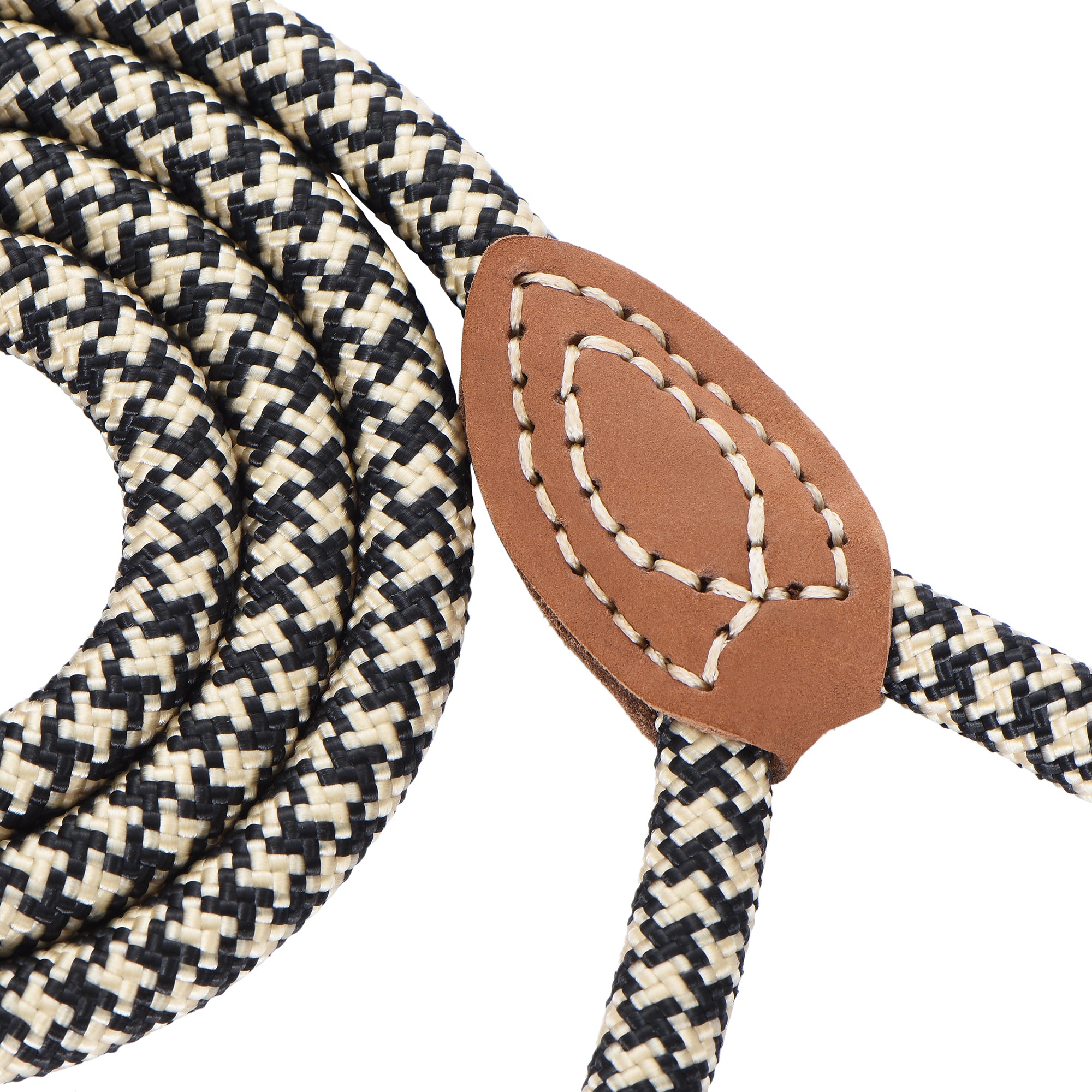 Mile High Life mountain climbing rope dog leash with leather connection — view 18