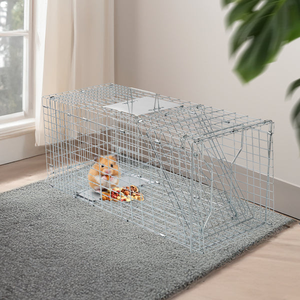 Mile High Life 32-inch silver folding iron pet fence playpen — view 3