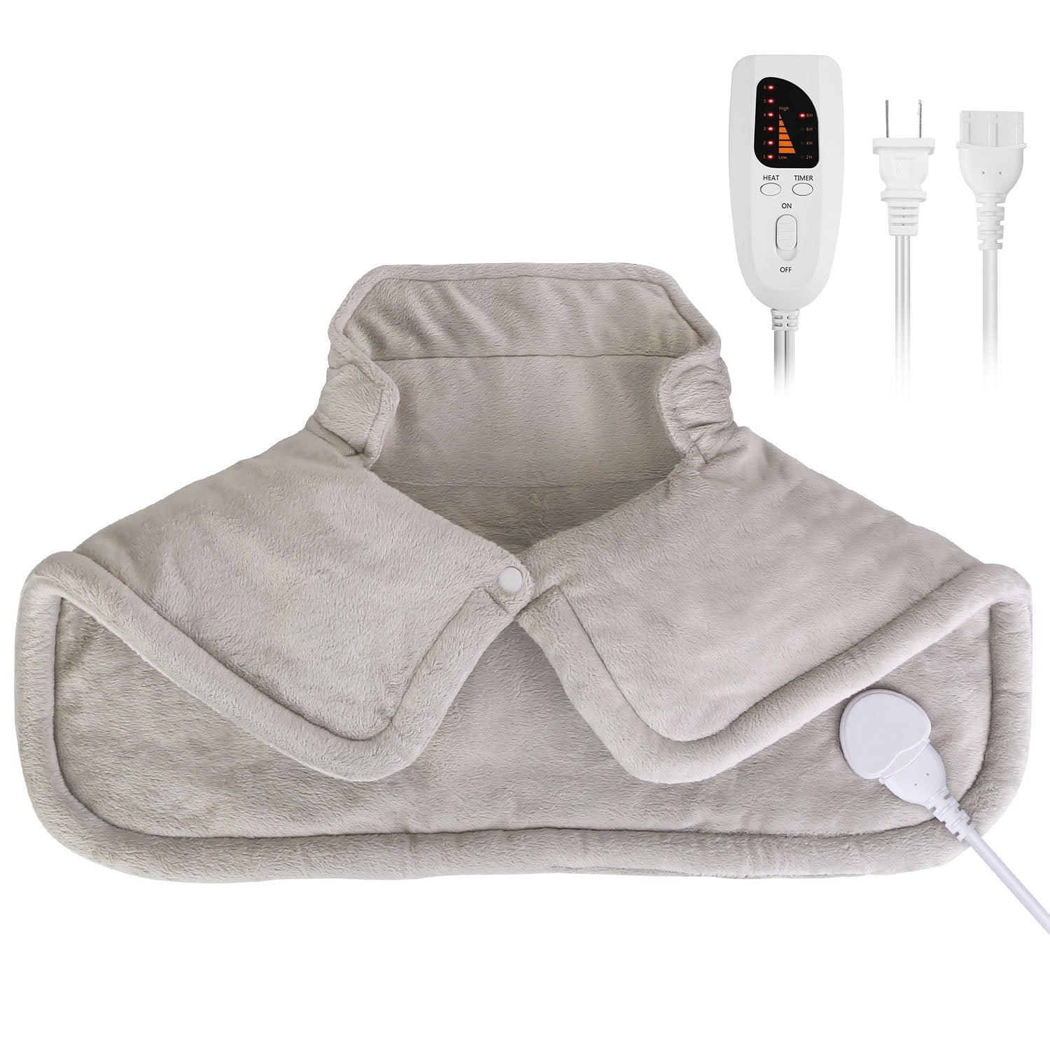 Large Weighted Heating Pad for Neck & Shoulders — 6 Heat / 4 Timer Modes – gallery 10