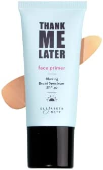 Elizabeth Mott Thank Me Later primer — blurring, hair, and illuminating variants, main product photo