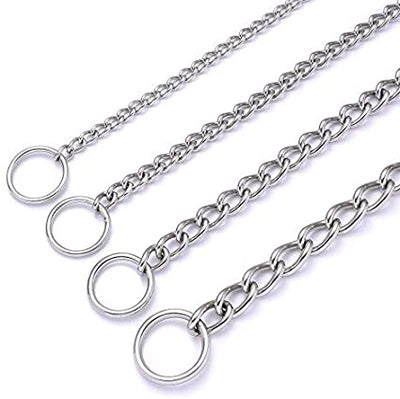 Mile High Life stainless steel dog training chain slip collar — view 6