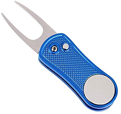 Mile High Life foldable golf divot tool with pop-up button and magnetic ball marker — view 40