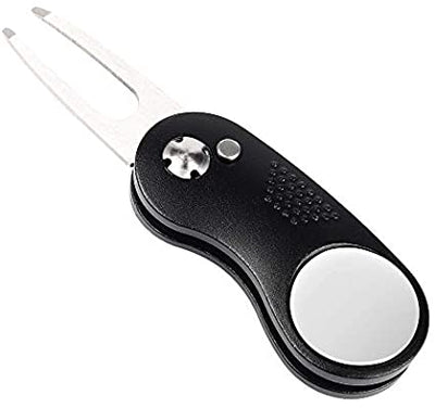 Mile High Life foldable golf divot tool with pop-up button and magnetic ball marker — view 37