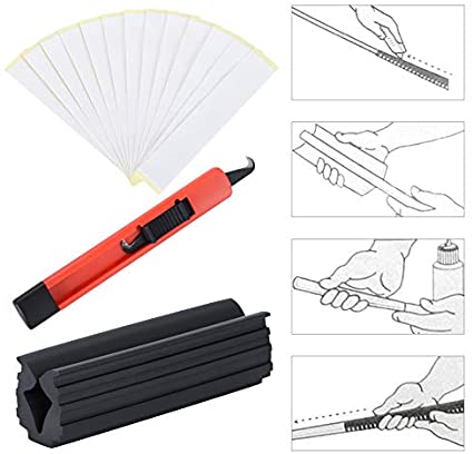 Mile High Life | Golf Grip Kit | DIY Regripping Golf Clubs | Grip Remover Blade| Rubber Vise Clamp | 15 Grip Tape Strips