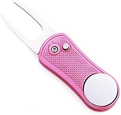 Mile High Life foldable golf divot tool with pop-up button and magnetic ball marker — view 34