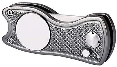 Mile High Life foldable golf divot tool with pop-up button and magnetic ball marker — view 4