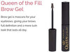 Eyebrow Gel and Brow Filler: Elizabeth Mott Queen of the Fill Gel Makeup with Brush to Fill In Eyebrows and Cover Gray Hairs - Cruelty Free Cosmetics Products - 4g