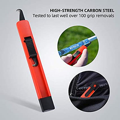 Mile High Life | Golf Grip Kit | DIY Regripping Golf Clubs | Grip Remover Blade| Rubber Vise Clamp | 15 Grip Tape Strips
