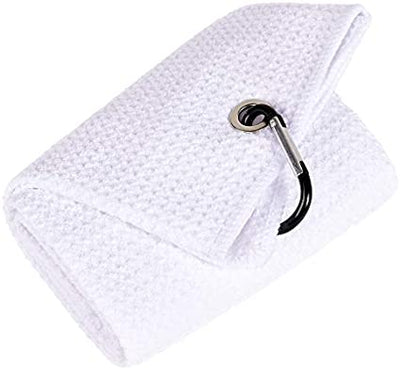 Mile High Life tri-fold premium microfiber waffle golf towel with carabiner — view 21