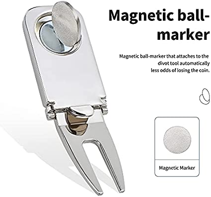 Mile High Life all-metal 3-in-1 golf divot tool with club and cigar holder — view 4