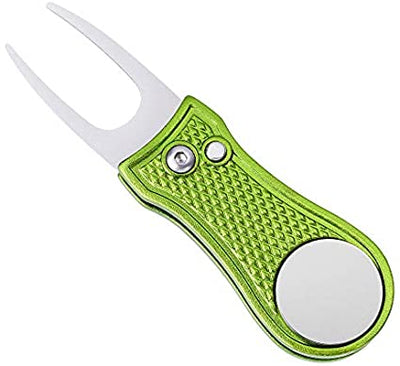 Mile High Life foldable golf divot tool with pop-up button and magnetic ball marker — view 35