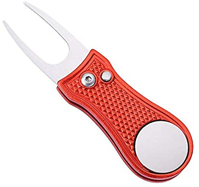 Mile High Life foldable golf divot tool with pop-up button and magnetic ball marker — view 7