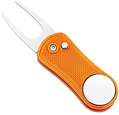Mile High Life foldable golf divot tool with pop-up button and magnetic ball marker — view 26