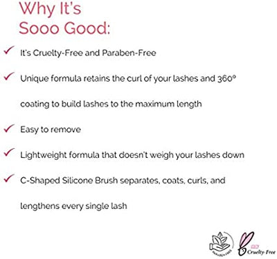 Elizabeth Mott cruelty-free volumizing black tubing mascara — view 6