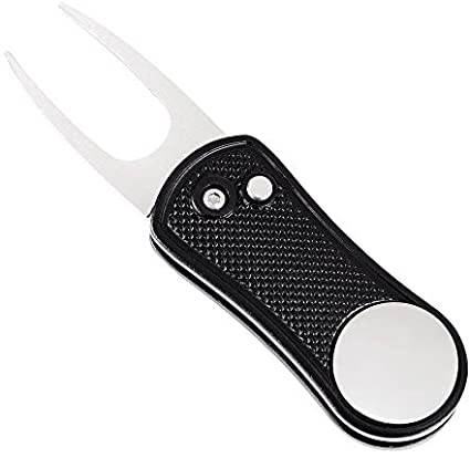 Mile High Life foldable golf divot tool with pop-up button and magnetic ball marker — view 27