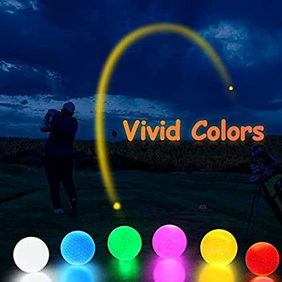 Mile High Life LED glow-in-the-dark golf balls 6-pack for night golf — view 5