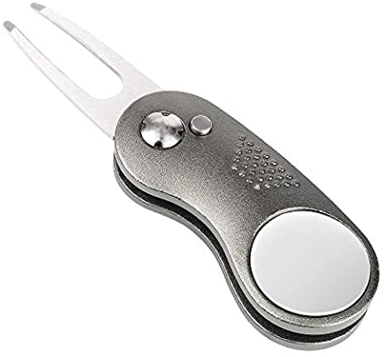 Mile High Life foldable golf divot tool with pop-up button and magnetic ball marker — view 25