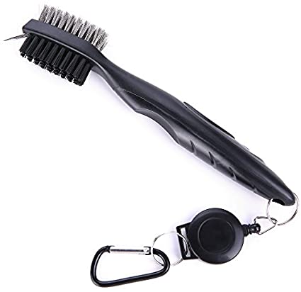 Mile High Life golf club brush with groove cleaner and retractable cord — view 15