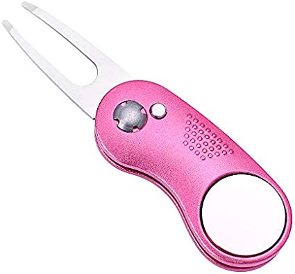 Mile High Life foldable golf divot tool with pop-up button and magnetic ball marker — view 16