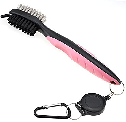 Mile High Life golf club brush with groove cleaner and retractable cord — view 10