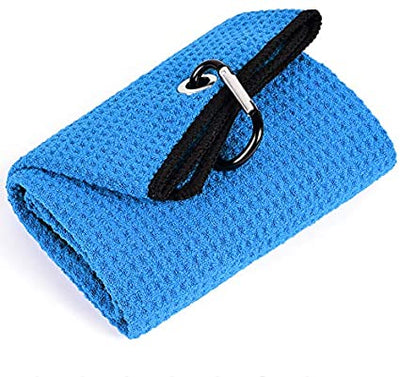 Mile High Life tri-fold premium microfiber waffle golf towel with carabiner — view 27