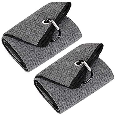Mile High Life tri-fold premium microfiber waffle golf towel with carabiner — view 22
