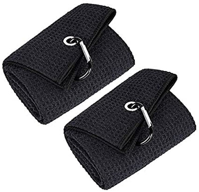 Mile High Life tri-fold premium microfiber waffle golf towel with carabiner — view 34