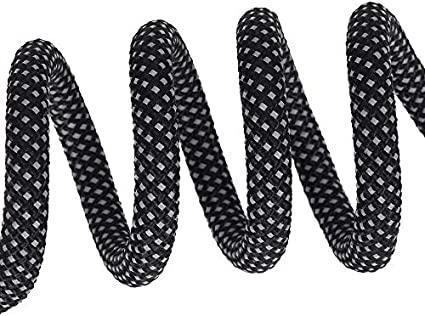 Mile High Life chew-proof climbing rope dog leash with reflective strands and leather tip — view 11