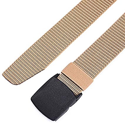 Mile High Life nylon web military belt with TSA-safe buckle — view 3