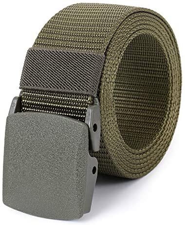 Mile High Life nylon web military belt with TSA-safe buckle — view 6