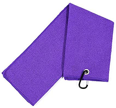 Mile High Life dual-side tri-fold microfiber golf towel with scrub and soft sides — view 3