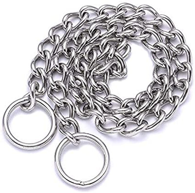 Mile High Life stainless steel dog training chain slip collar — view 2
