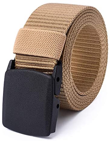 Mile High Life nylon web military belt with TSA-safe buckle, main product photo