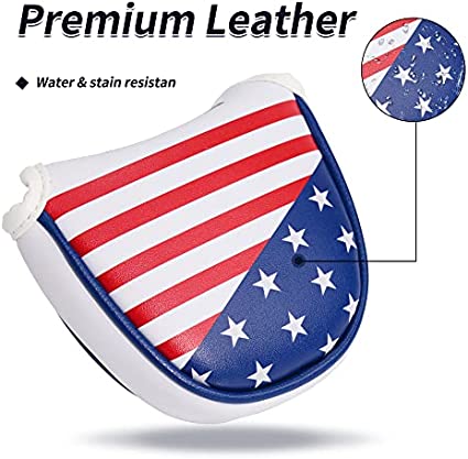 Mile High Life US states flag synthetic leather mallet putter cover — view 4