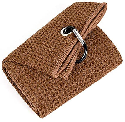 Mile High Life tri-fold premium microfiber waffle golf towel with carabiner — view 17