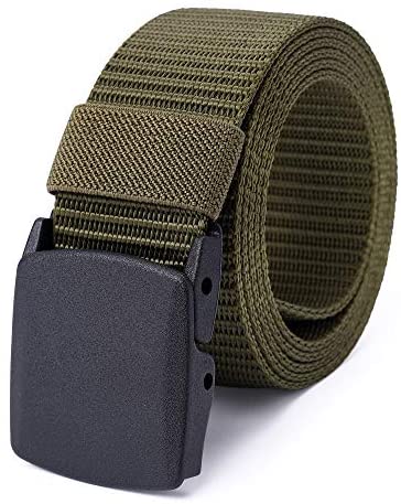 Mile High Life nylon web military belt with TSA-safe buckle — view 11