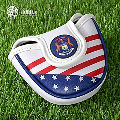 Mile High Life US states flag synthetic leather mallet putter cover — view 10