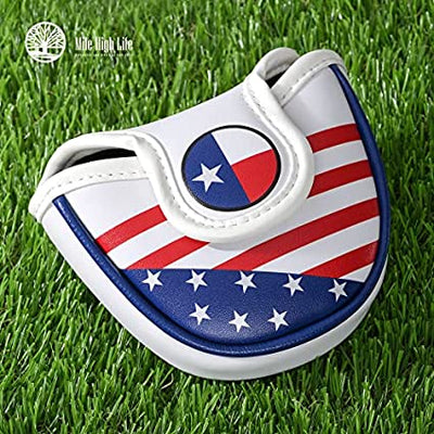 Mile High Life US states flag synthetic leather mallet putter cover — view 3