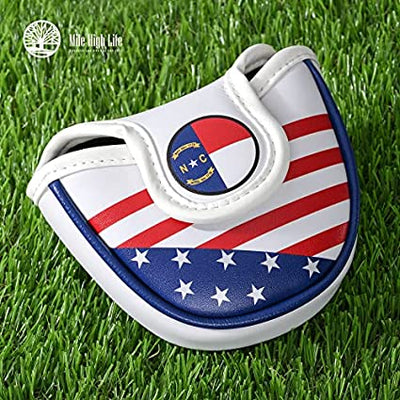 Mile High Life US states flag synthetic leather mallet putter cover — view 8