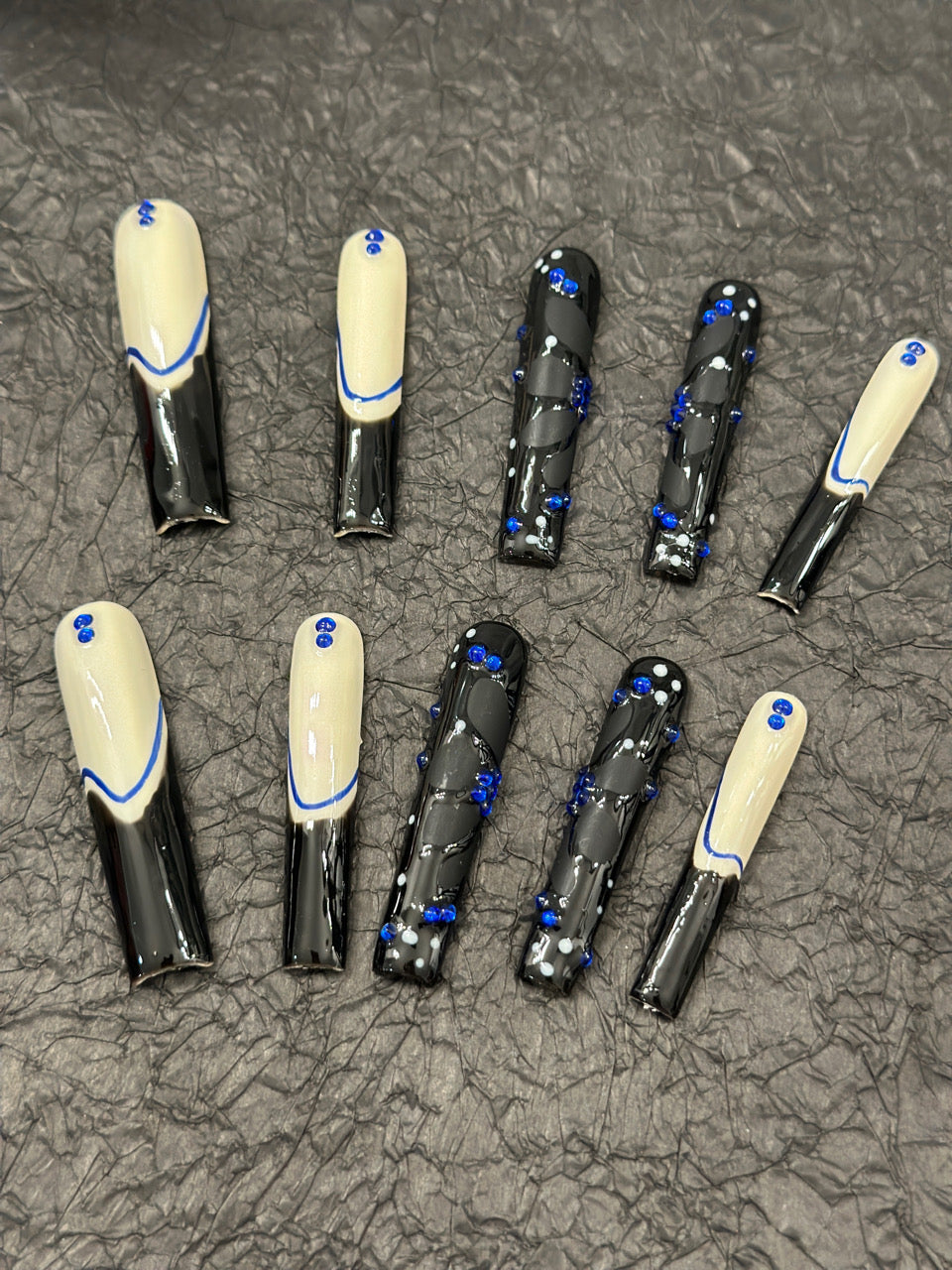 Press-on coffin nail tips ultra-thin OM1118 S