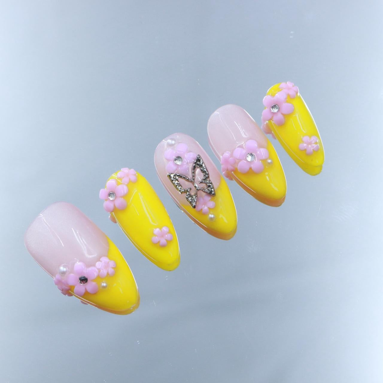Short press-on nails CR69 M